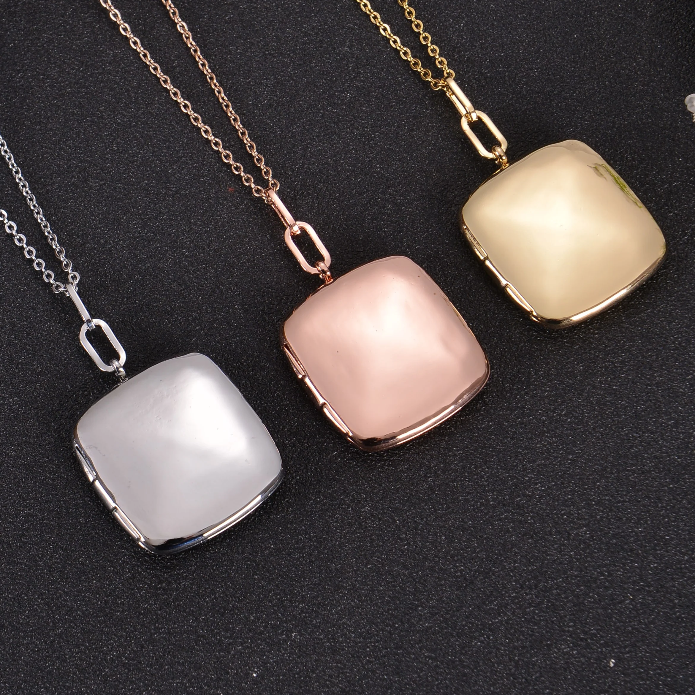 Personalized Photo Necklace With Two Pictures - Image 2