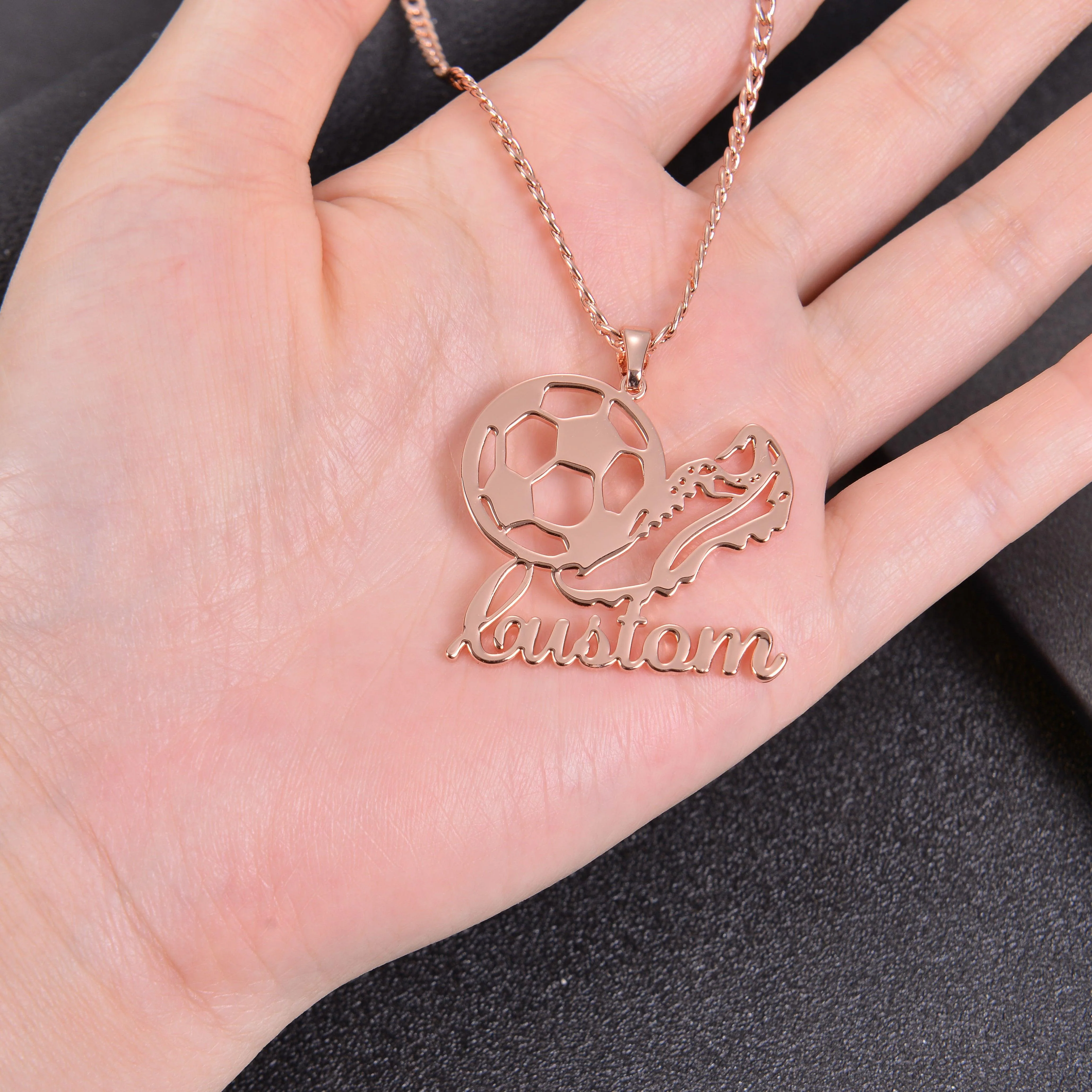 Personalized Soccer Name Necklace - Image 11