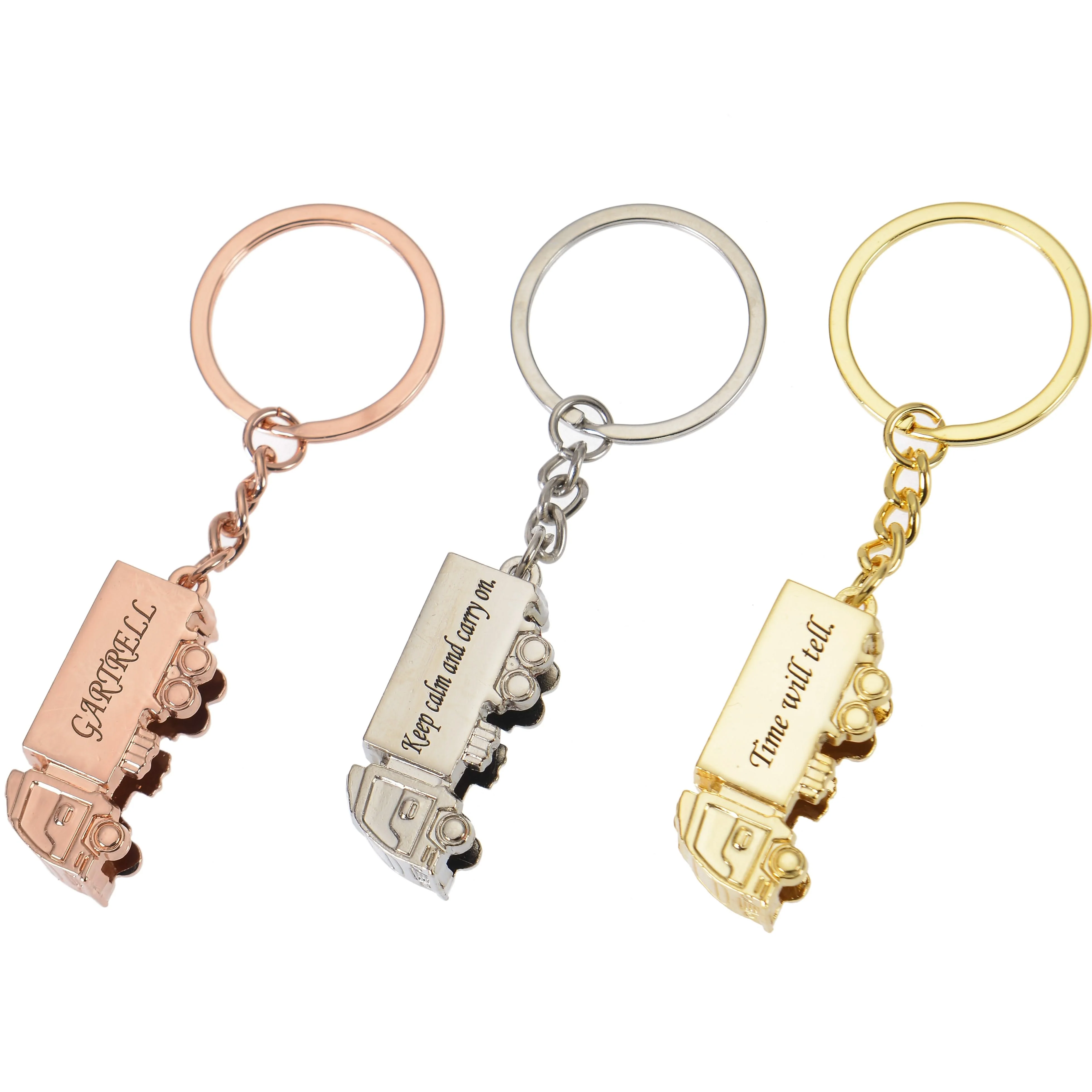 Personalized Truck Keychain with Short Text - Image 2