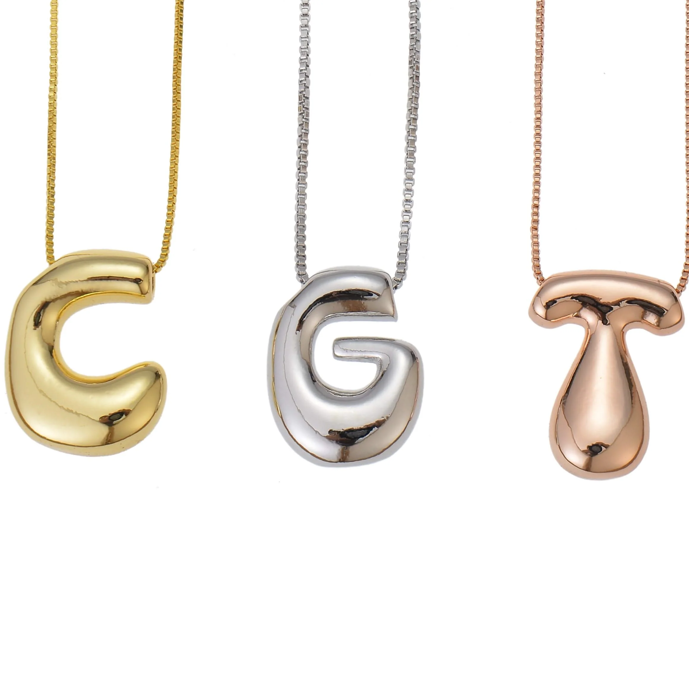 Personalized Unique Bold Initial Necklace