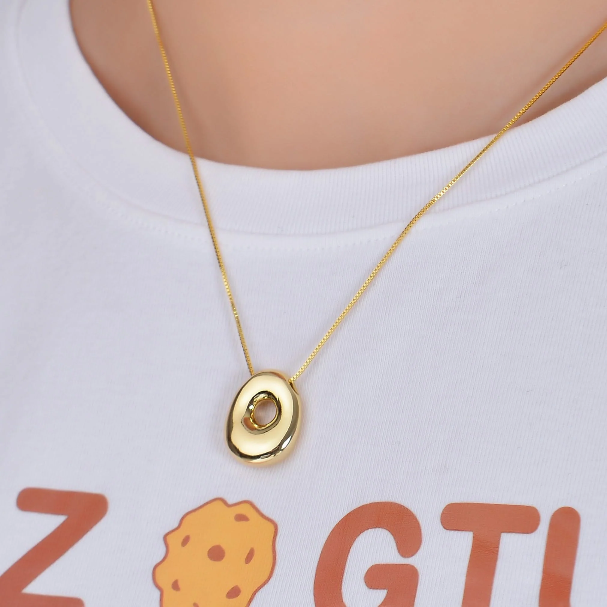 Personalized Unique Bold Initial Necklace - Image 13
