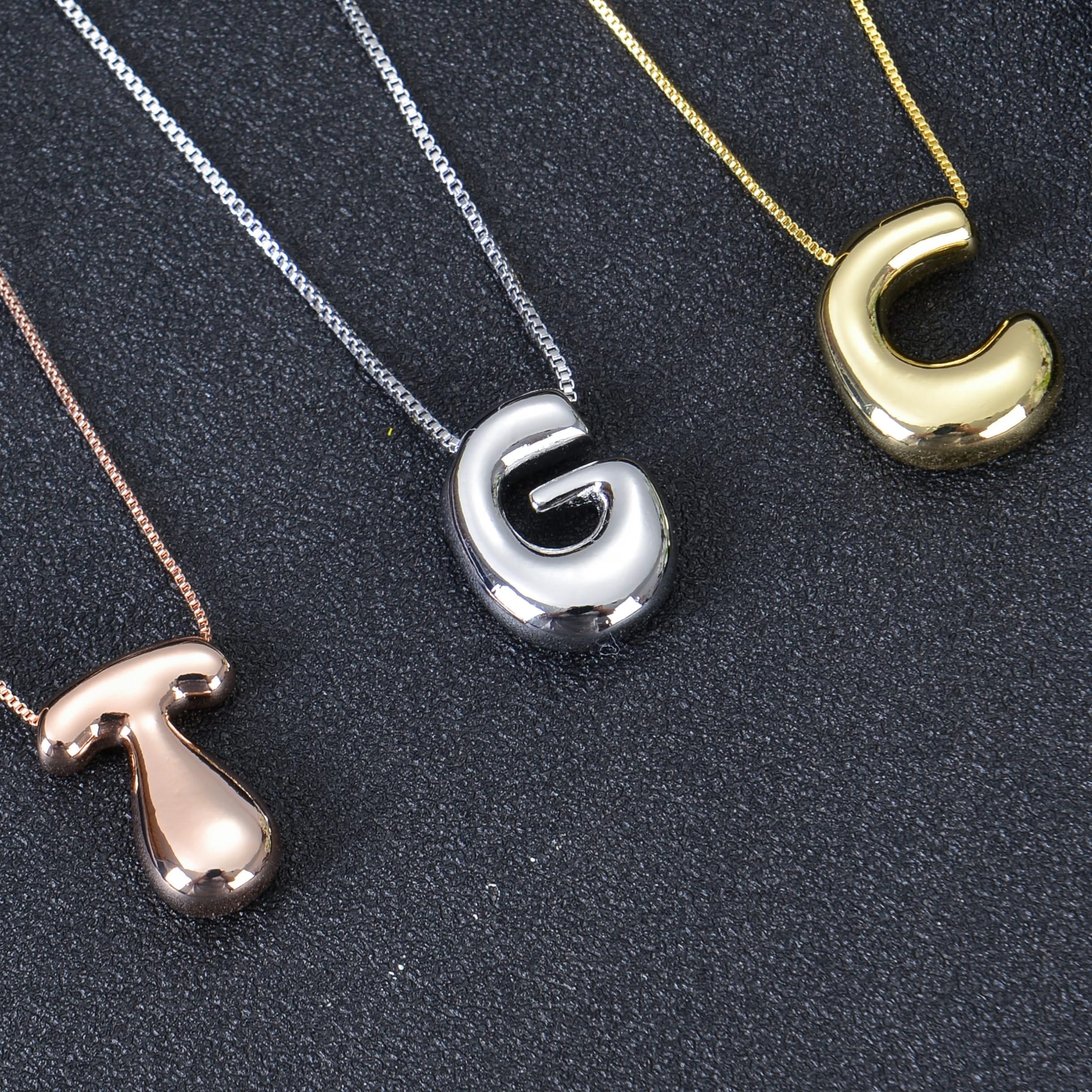 Personalized Unique Bold Initial Necklace - Image 2