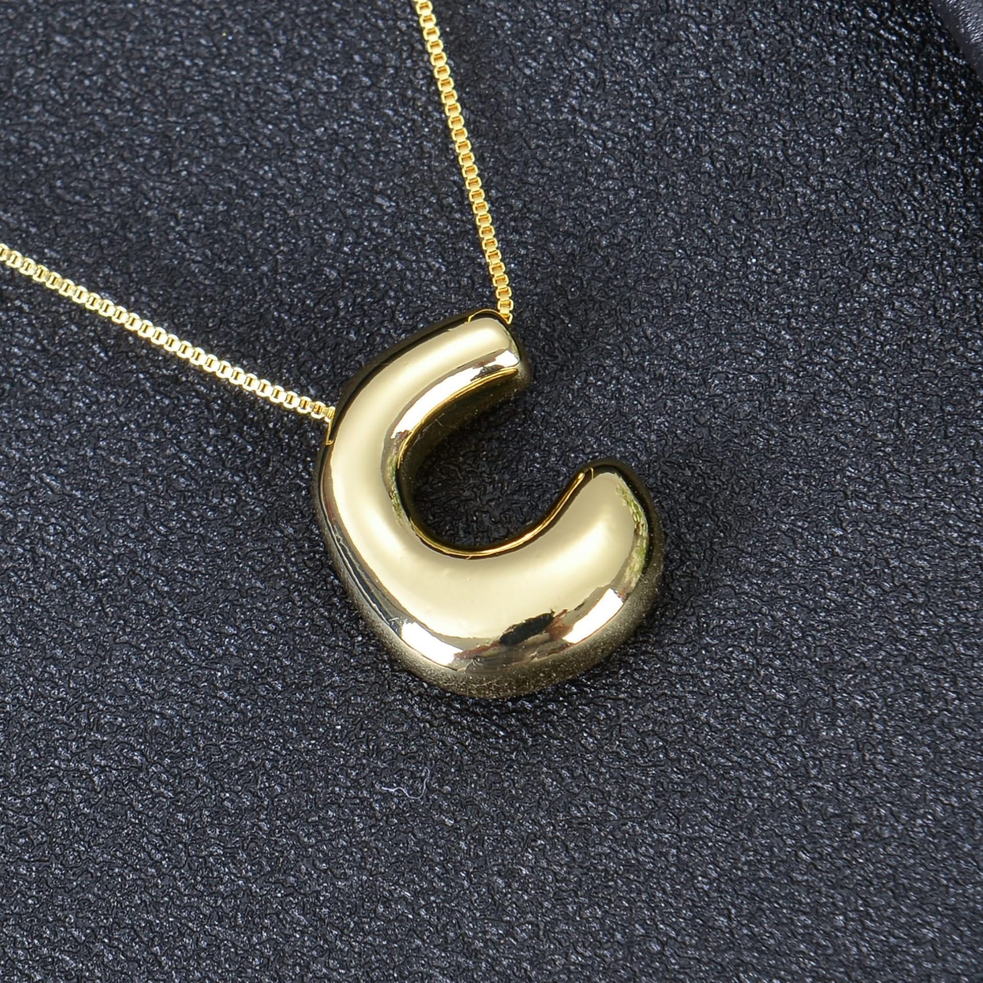 Personalized Unique Bold Initial Necklace - Image 3