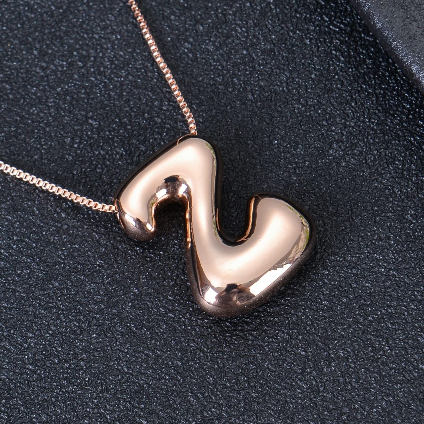 Personalized Unique Bold Initial Necklace - Image 7