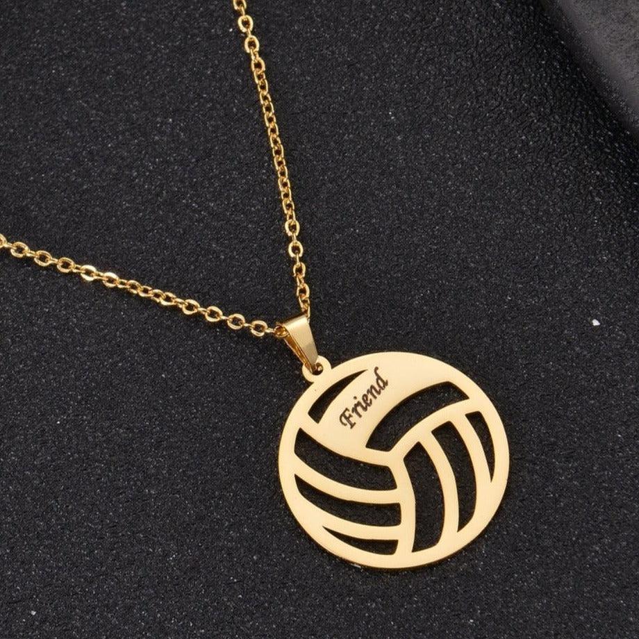 Personalized Volleyball Name Necklace - Image 2