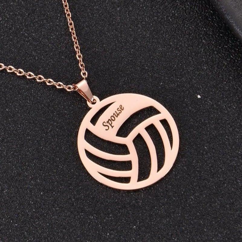 Personalized Volleyball Name Necklace - Image 3