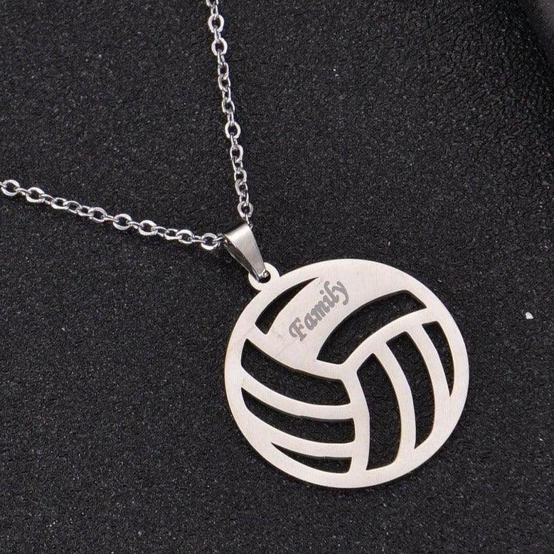 Personalized Volleyball Name Necklace - Image 4