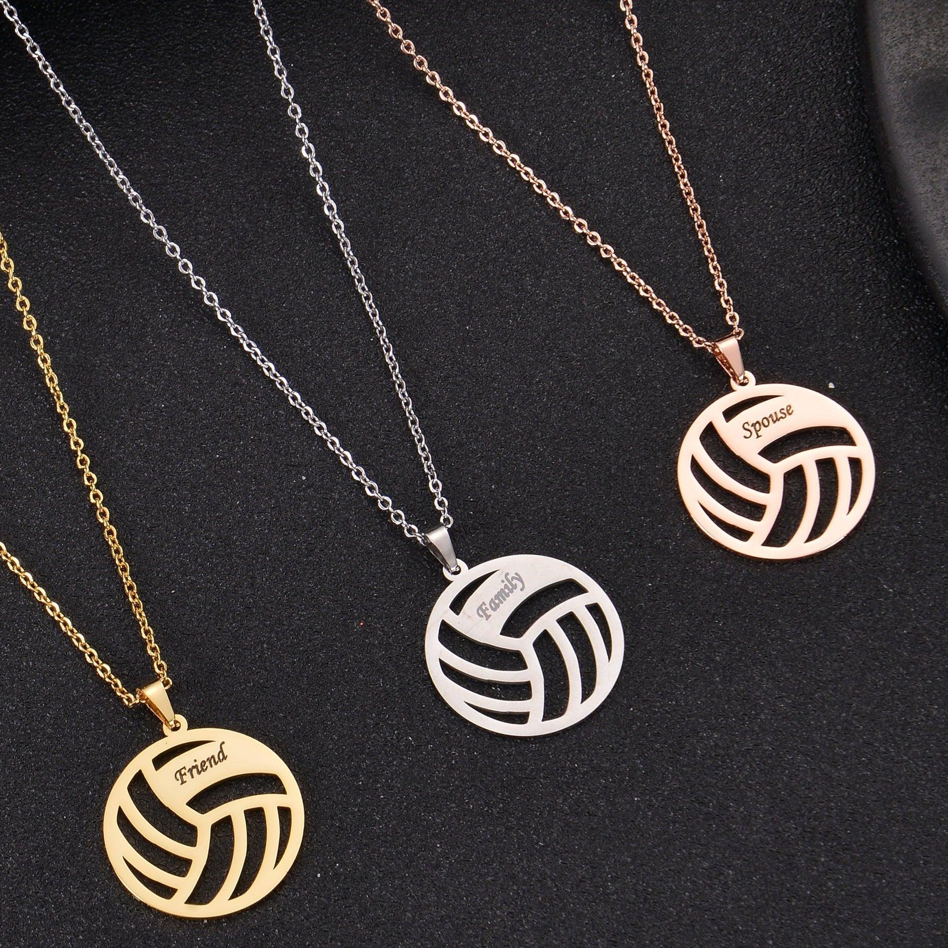 Personalized Volleyball Name Necklace - Image 5