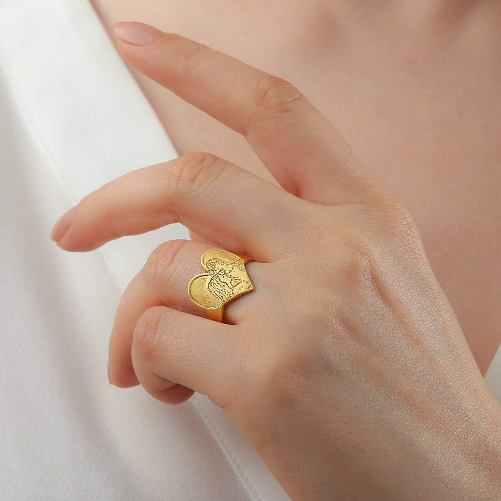 Photo Ring in 14K Gold & 925 Sterling Silver - Image 4