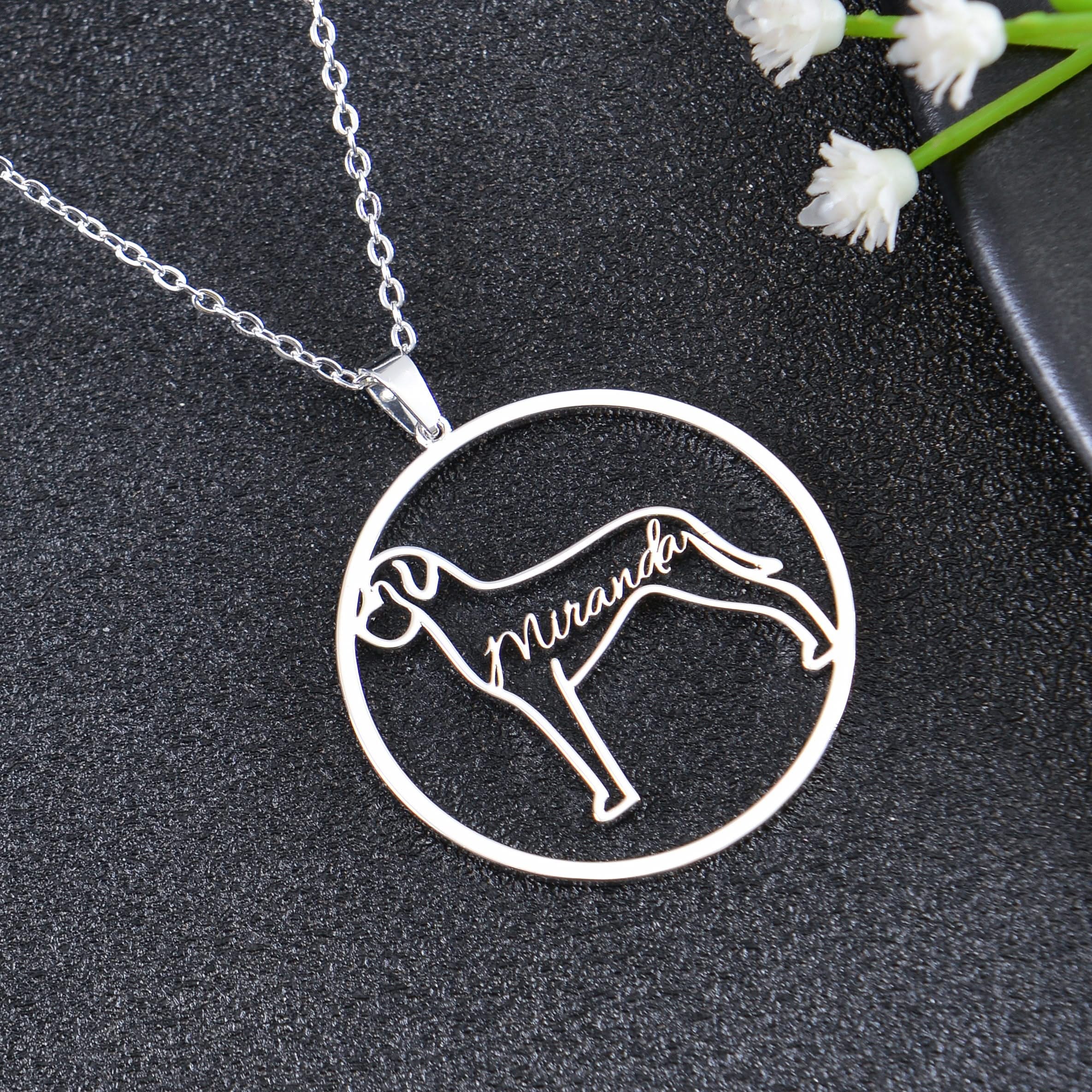 Simple Animal Shaped Necklace with Custom Name - Image 3