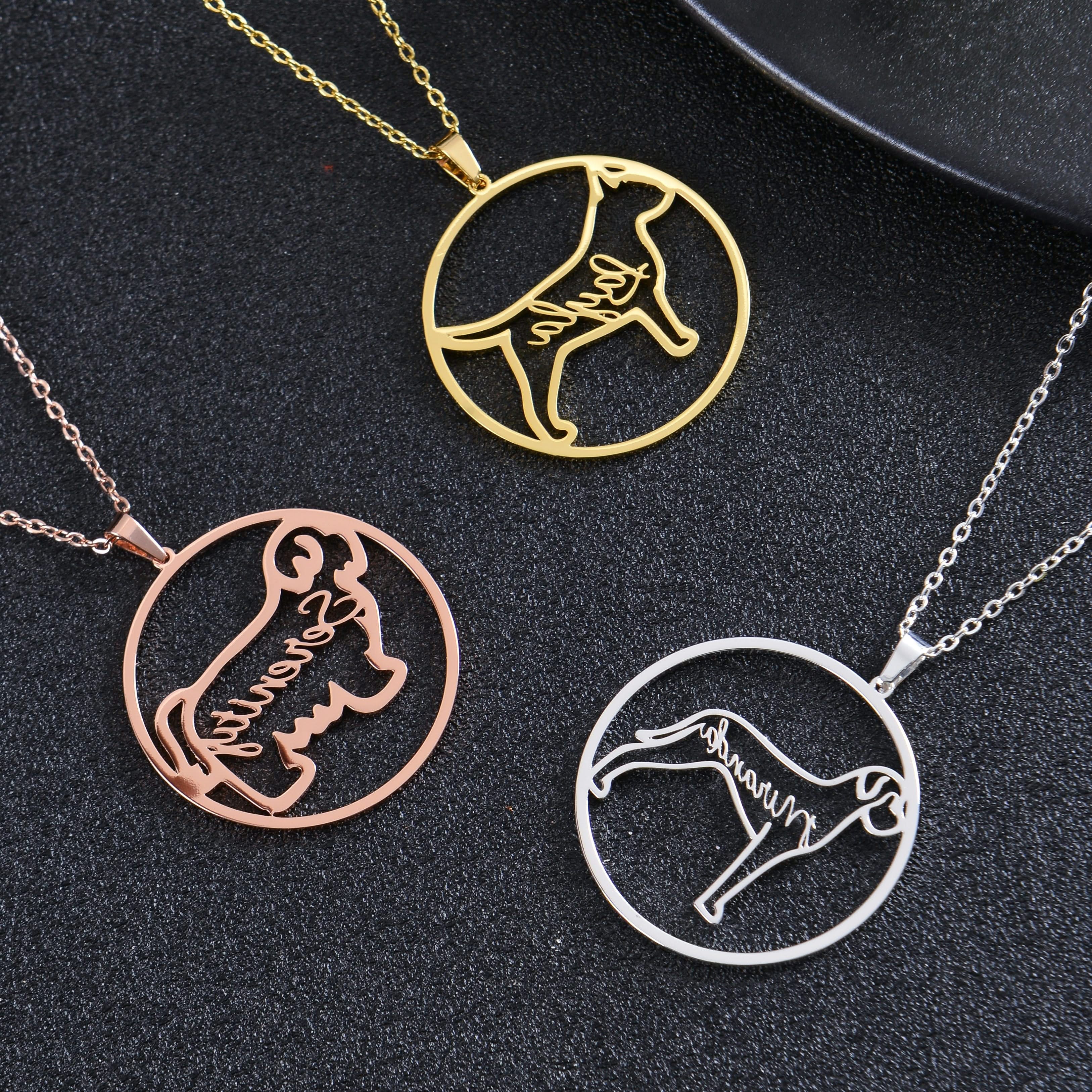 Simple Animal Shaped Necklace with Custom Name - Image 7