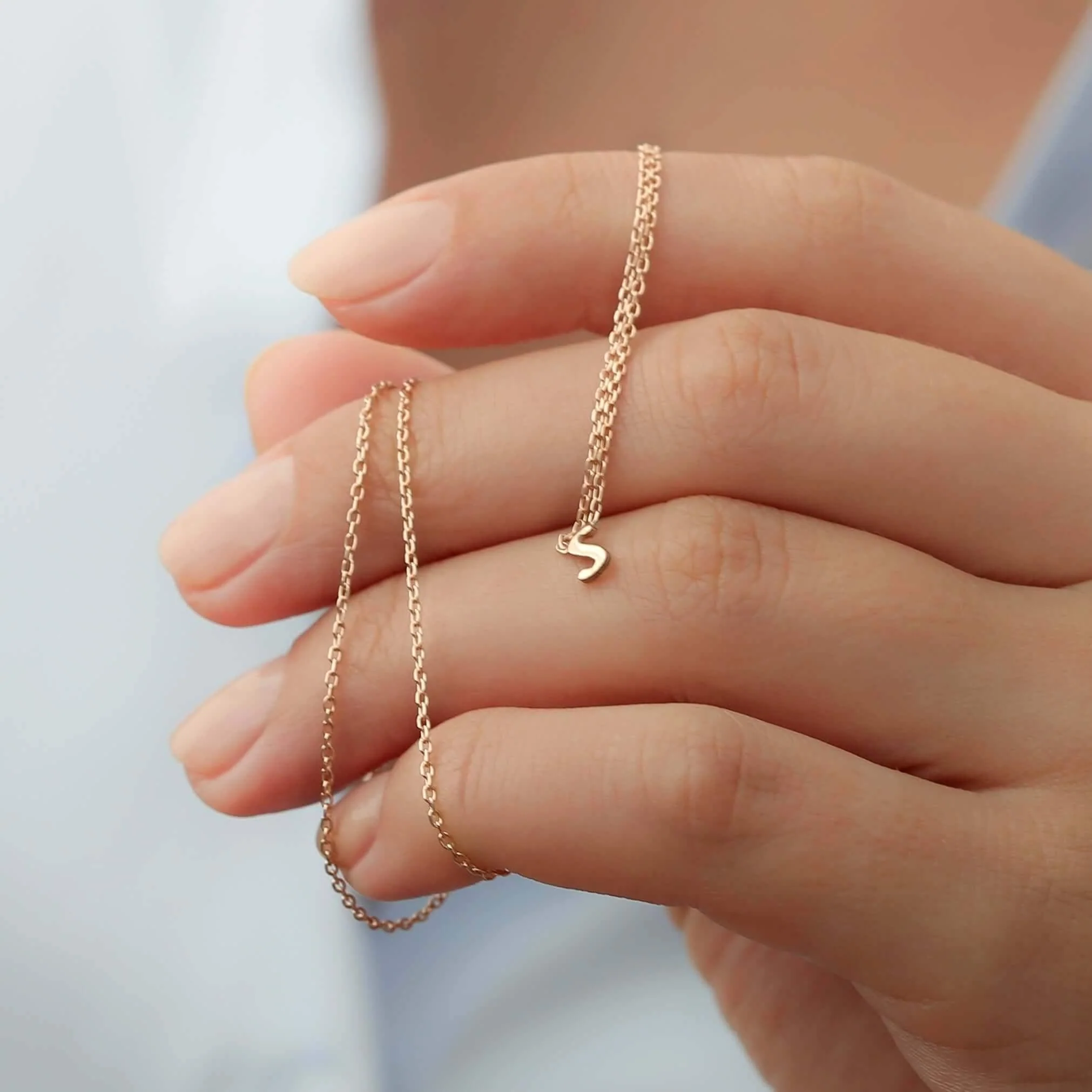 Small Initial Necklace - Image 3