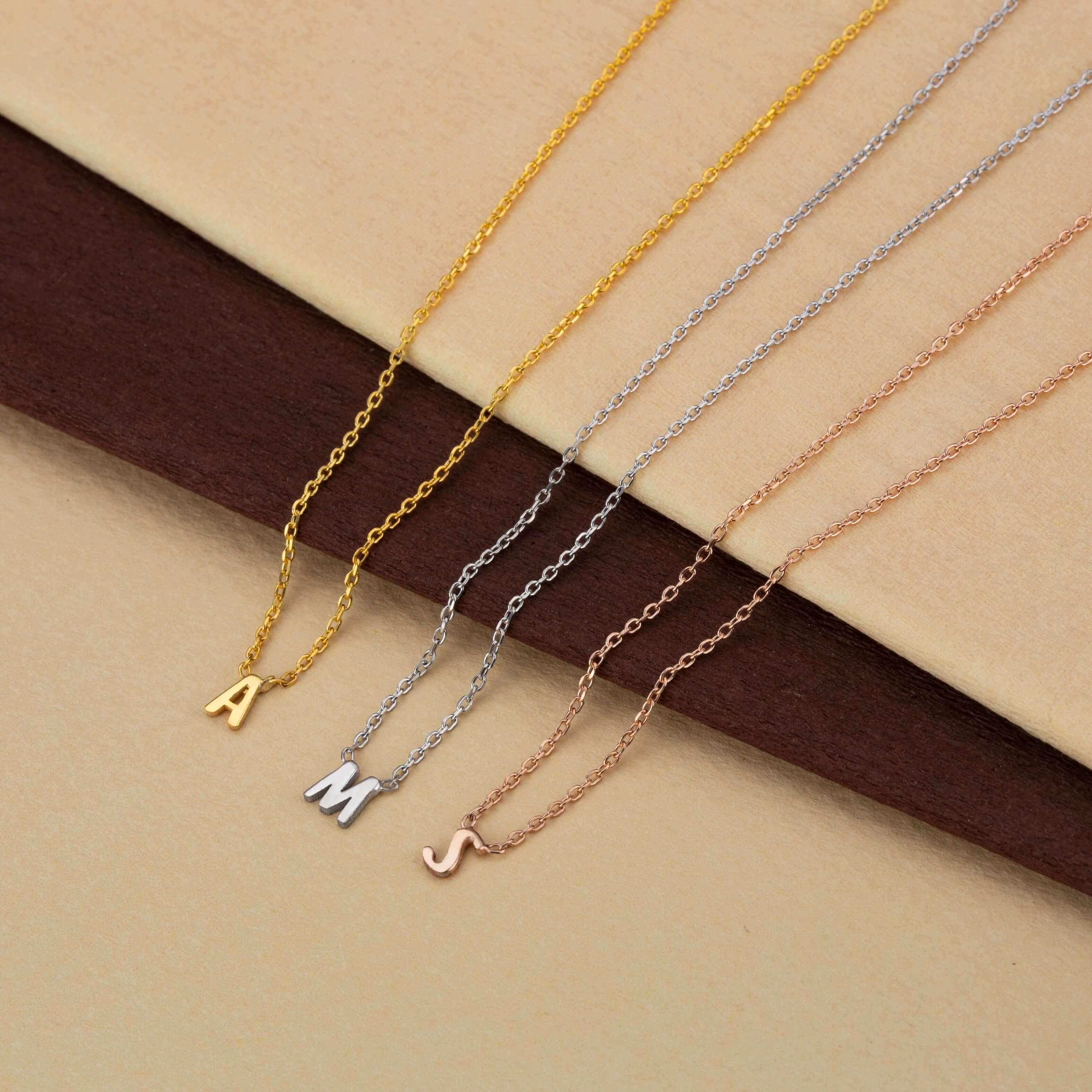 Small Initial Necklace - Image 4